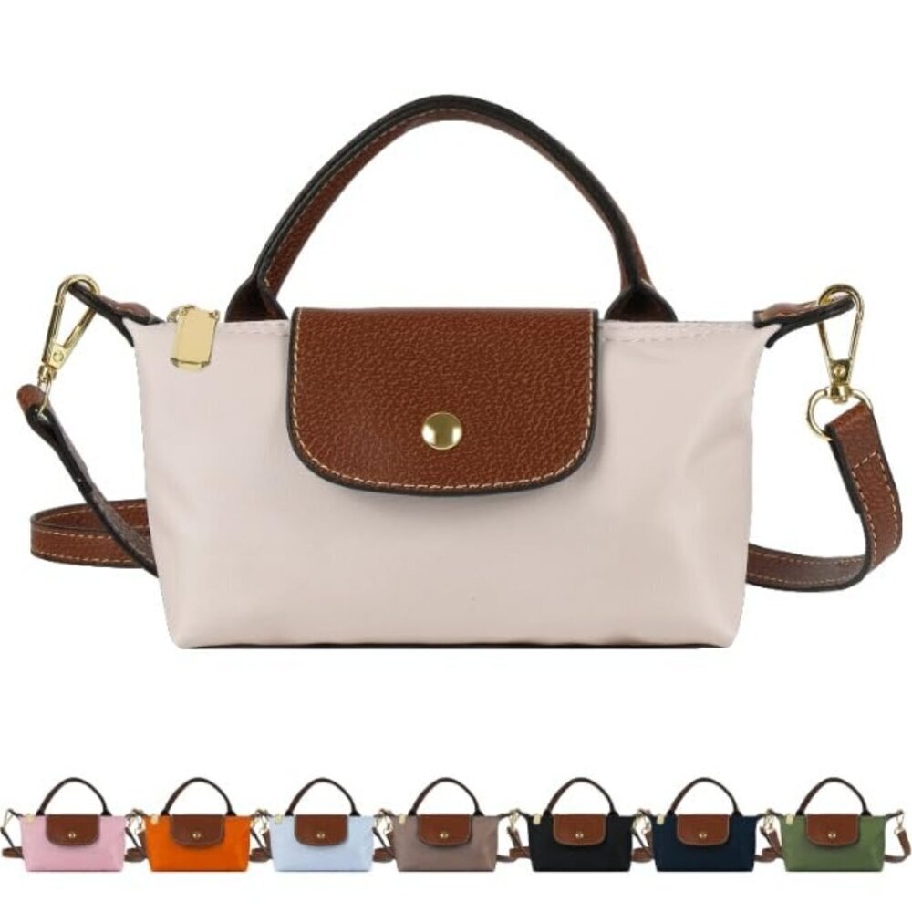 Mini Crossbody Bag Adjustable Strap Chic Nylon Tote Shoulder Sling Purse
